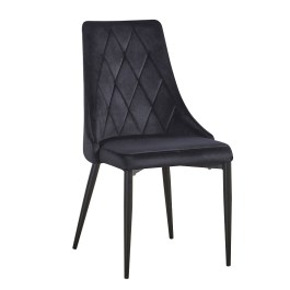 Czarne krzesło TORONTO do jadalni w stylu nowojorskim